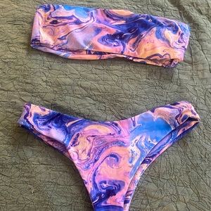 SHEIN marble bikini set